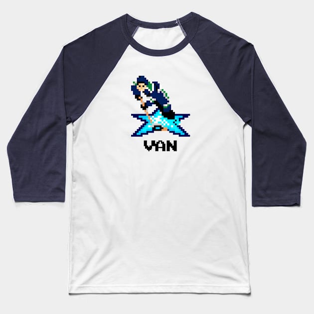 16-Bit Ice Hockey - Vancouver Baseball T-Shirt by The Pixel League